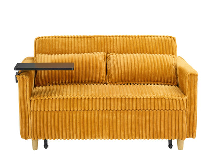 Pull Out Sofa With Movable Tabletop And USB Ports