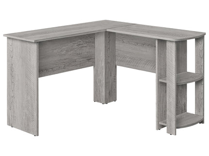 Computer Desk, Home Office, Corner, Storage Shelves, L Shape, Laptop, Contemporary & Modern