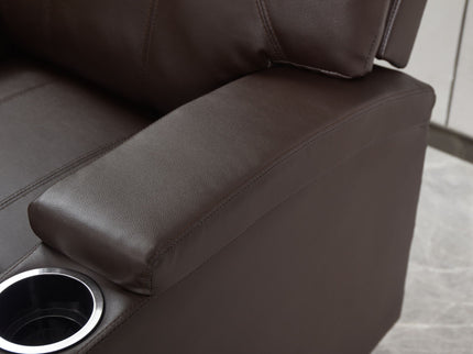 Modern Recliner Chair With Cup Holders, Remote Control