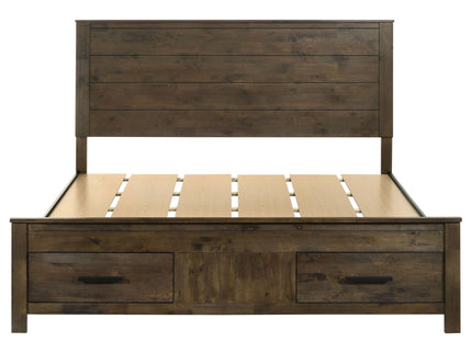 Greely - Eastern King Storage Bed - Brown