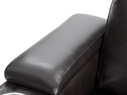 Power Motion Recliner With USB Charging Port And Hidden Arm Storage 2 Convenient Cup Holders Design And 360 Degree Swivel Tray Table