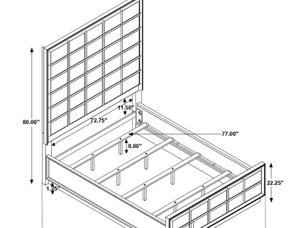 Drea - Panel Bed