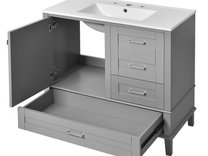 Traditional Bathroom Vanity Set With Soft Close Doors