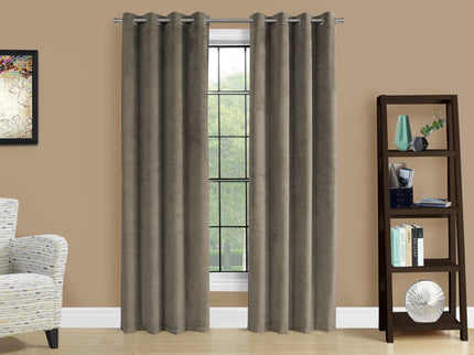 2 Pieces Set, Curtain Panel, Room Darkening, Grommet, Contemporary & Modern