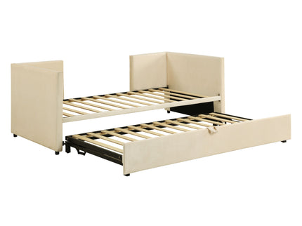 Twin Size Upholstered Daybed With Pop Up Trundle