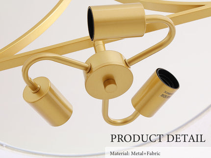 3 Light Drum Pendant Light