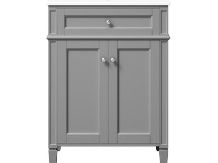 Bathroom Vanity With 2 Doors And Tip Out Drawer, Soft Closing Hinges