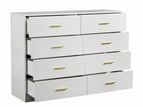 White / 8 Drawers