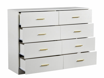 Modern Drawer Dresser For Bedroom, Ample Storage Wide Chest Of Drawers