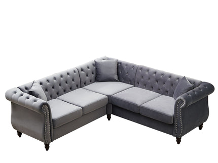 Streamline Modern L-Shaped Corner Sofa