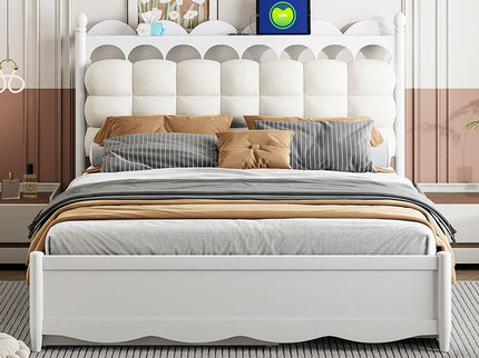 Storage Platform Bed, With 2 Big Drawers, Trundle, One Set Of Sockets & USB Ports