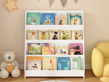 4 Tier Bookshelf, Toddler Book Display Shelves