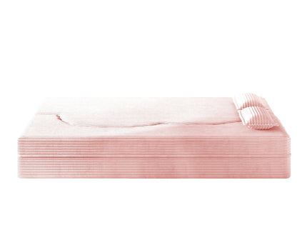 Modern Floor Sofa With 2 Pillows, Convertible Twin Size Folding Mattress For Living Room