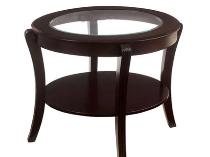 Contemporary Table With Open Lower Shelf