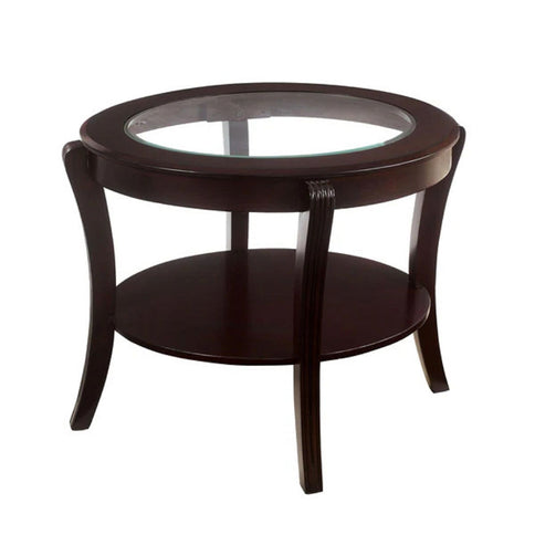 Contemporary Table With Open Lower Shelf