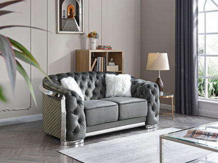 Loveseat With Flared Arms