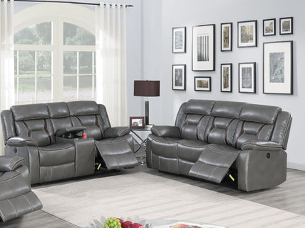 Living Room Set With Pillow Armrest And Tufted Backrest