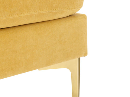 Modern L - Shape Convertible Sectional Sofa With Movable Ottoman