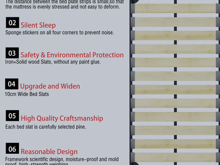 King Size Platform Bed With Special-Shaped Headboard - Cream