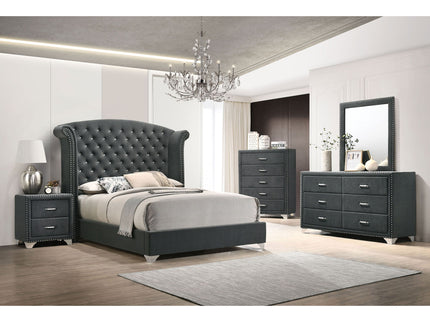 5 Drawer Bedroom Chest With Crystal Pulls