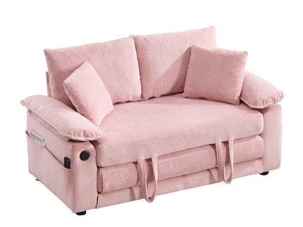 Upholstered Futon Convertible Floor Sofa Bed