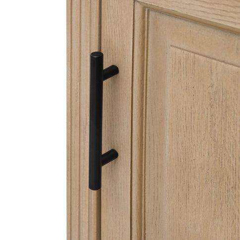 Modern Freestanding Bathroom Vanity With Ceramic Sink, Hot And Cold Faucet, 1 Door Cabinet & Open Shelf