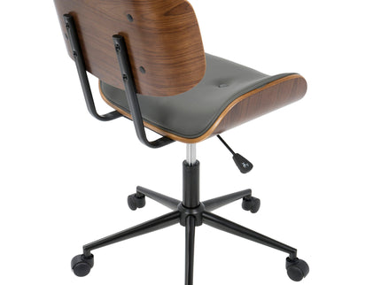 Lombardi - Mid Century Modern Adjustable Office Chair With Swivel