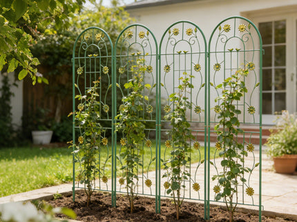 Metal Garden Trellis Rustproof Trellis For Climbing Plant Outdoor Flower Support