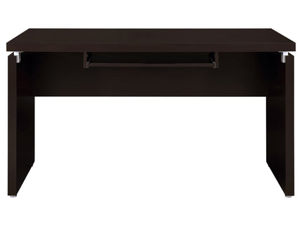 Ulloa - L Shaped Office Desk With Slide Out Keyboard Tray And Storage Drawers - Cappuccino