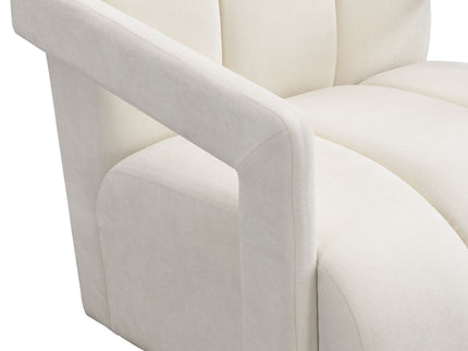 Modern Minimalist Leisure Armchair With L Shaped Armrests