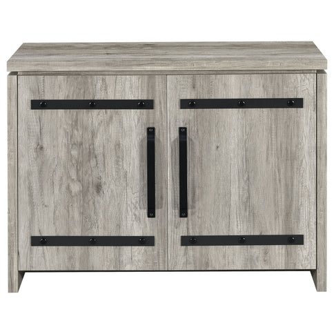 2 Door Accent Cabinet With Accents - Gray