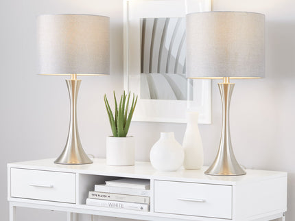 Lenuxe - Contemporary Semi Gloss Table Lamp (Set of 2)