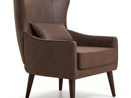 Leisure Chair With Curved Backrest