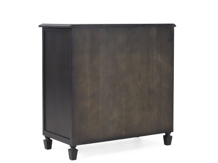 Newell - Cane 3 Drawer Dresser - Dark Gray