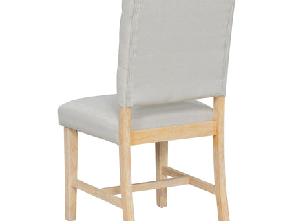 Dining Set With Leaf Round Table And 4 Upholstered Chairs