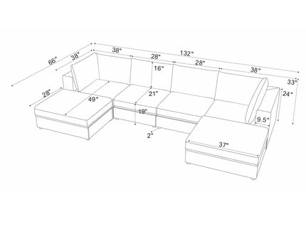 Reversible Modular Sectional