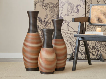 Designer Floor Vases, Large Vases For Home Decor Flooring (Set of 3)