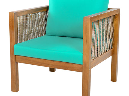 2 Piece Outdoor Armchair Set With Cushion