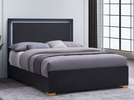 Jeremiah - LED Panel Bed With Touch Controlled Lighting