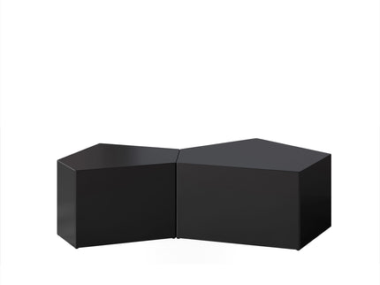 Irregular Pentagon Nesting Coffee Table Set