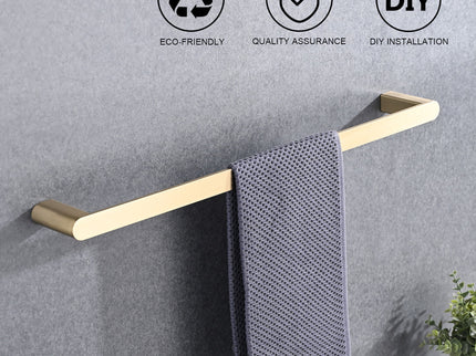 4 Pieces Bathroom Hardware Set Single Towel Bar, Towel Holder, Toilet Paper Holder