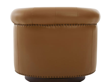 360° Swivel Accent Chair With Curved Back