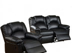 Black / 2 Pc. Loveseat, Chair