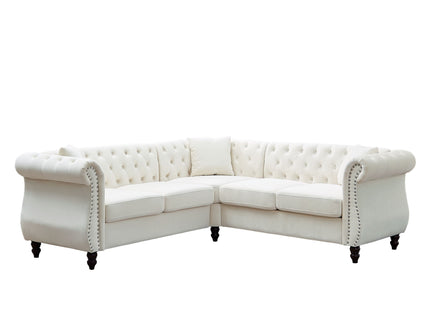 Streamline Modern L-Shaped Corner Sofa