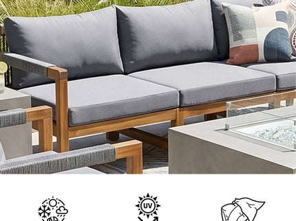 3 Piece Outdoor Sectional Sofa Set