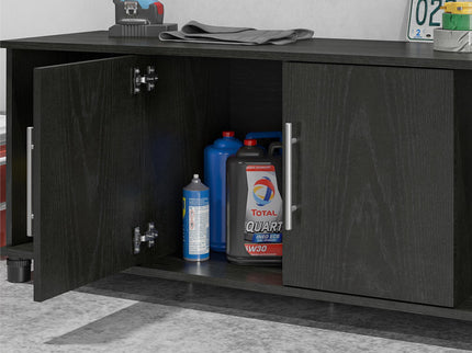 Systembuild Evolution Camberly - Shoe Storage Bench - Black Brown
