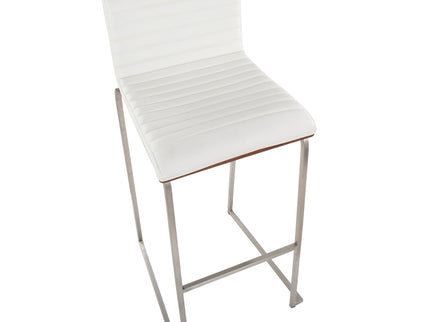 Mason Mara - Contemporary Fixed Height Barstool (Set of 2)