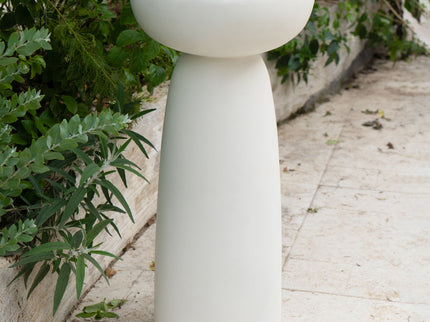 Magnesium Oxide Plant Stand - White