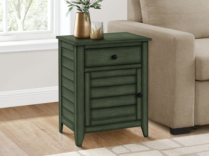 Accent Nightstand, Storage Drawer, Transitional