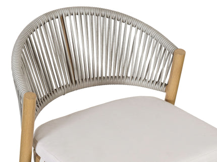 Outdoor 26" Counter Height Metal Frame Counter Stools With Scallop Shaped Backrest & Water Resistant Cushions